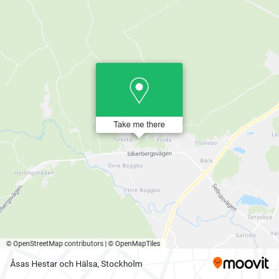 Åsas Hestar och Hälsa map