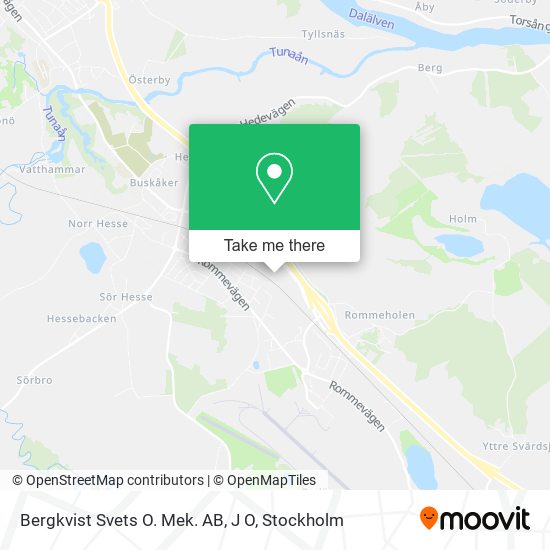 Bergkvist Svets O. Mek. AB, J O map