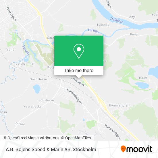 A.B. Bojens Speed & Marin AB map