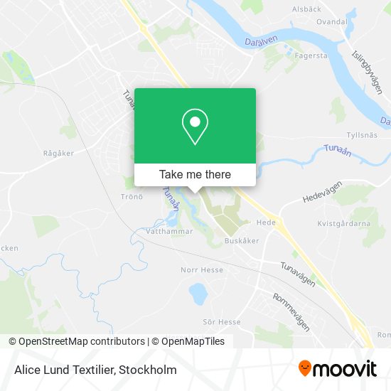 Alice Lund Textilier map