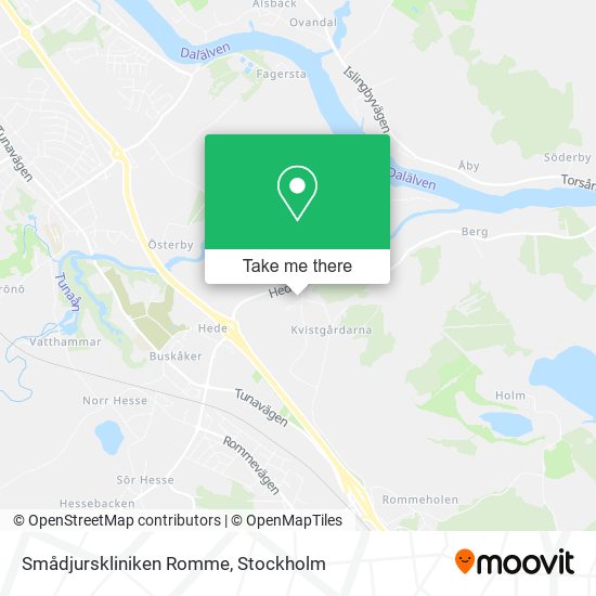 Smådjurskliniken Romme map