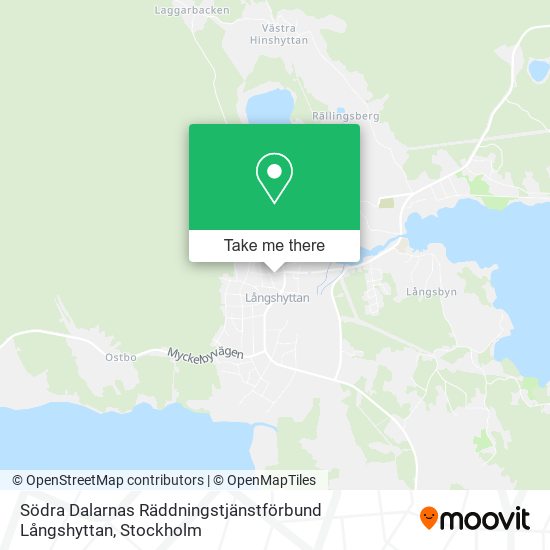 Södra Dalarnas Räddningstjänstförbund Långshyttan map