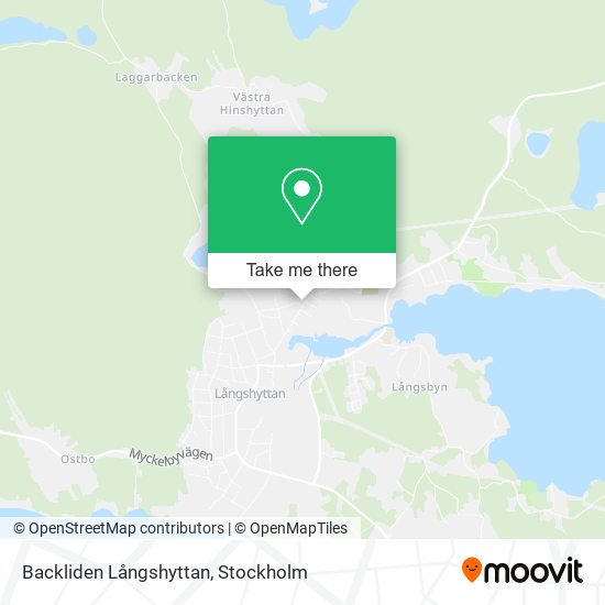 Backliden Långshyttan map