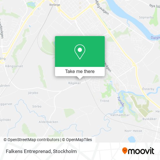 Falkens Entreprenad map