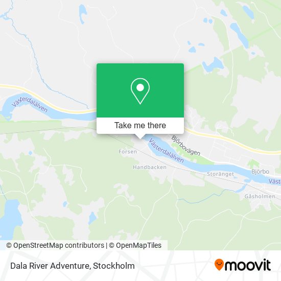 Dala River Adventure map