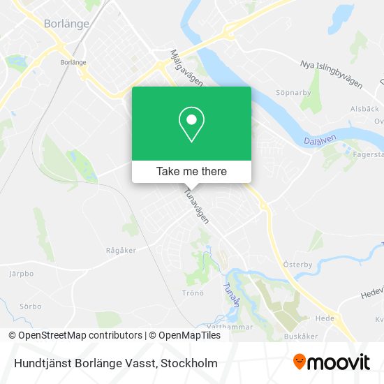 Hundtjänst Borlänge Vasst map