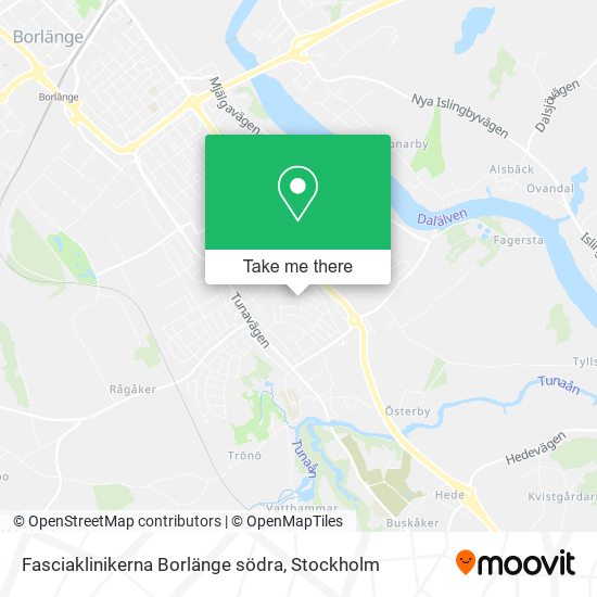 Fasciaklinikerna Borlänge södra map