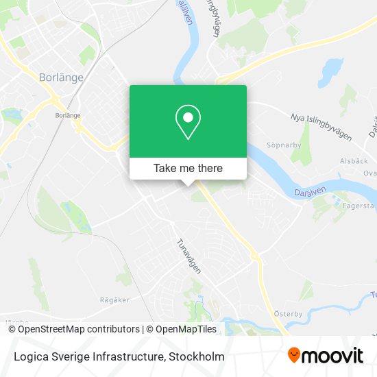 Logica Sverige Infrastructure map