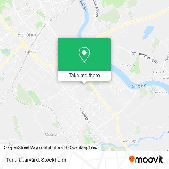Tandläkarvård map