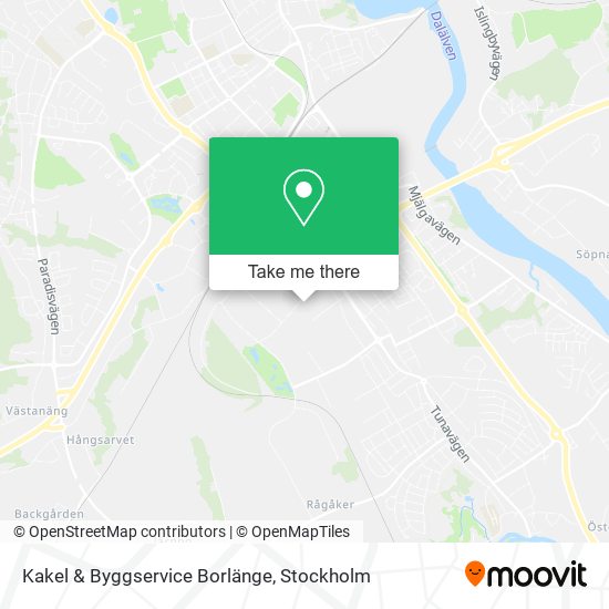 Kakel & Byggservice Borlänge map