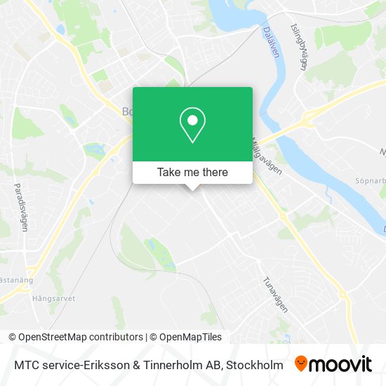 MTC service-Eriksson & Tinnerholm AB map