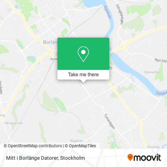 Mitt i Borlänge Datorer map