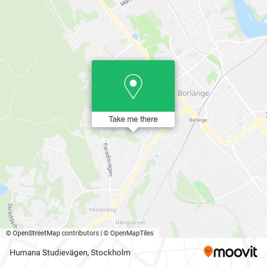 Humana Studievägen map