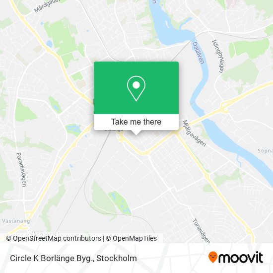 Circle K Borlänge Byg. map