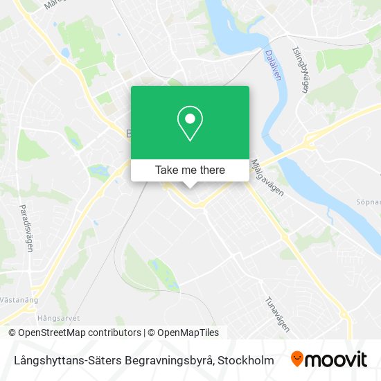 Långshyttans-Säters Begravningsbyrå map