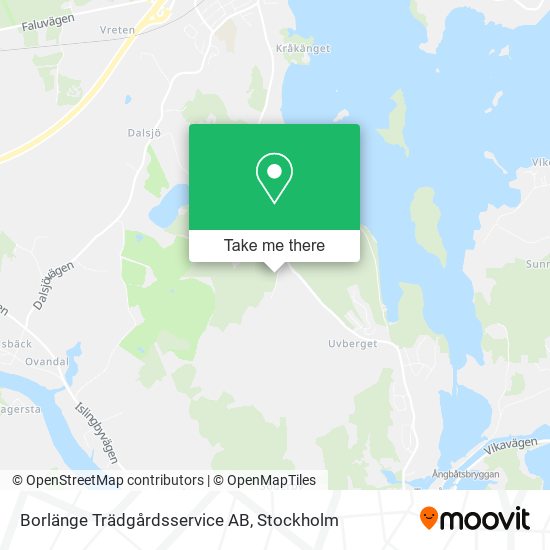 Borlänge Trädgårdsservice AB map