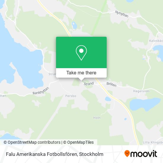 Falu Amerikanska Fotbollsfören map