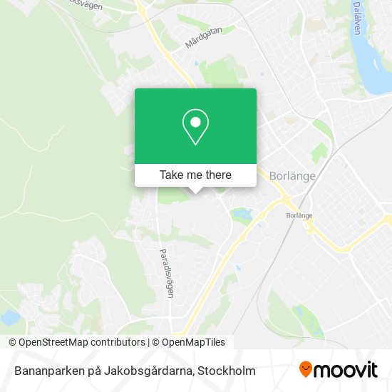 Bananparken på Jakobsgårdarna map