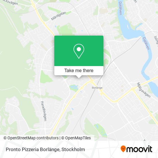 Pronto Pizzeria Borlänge map