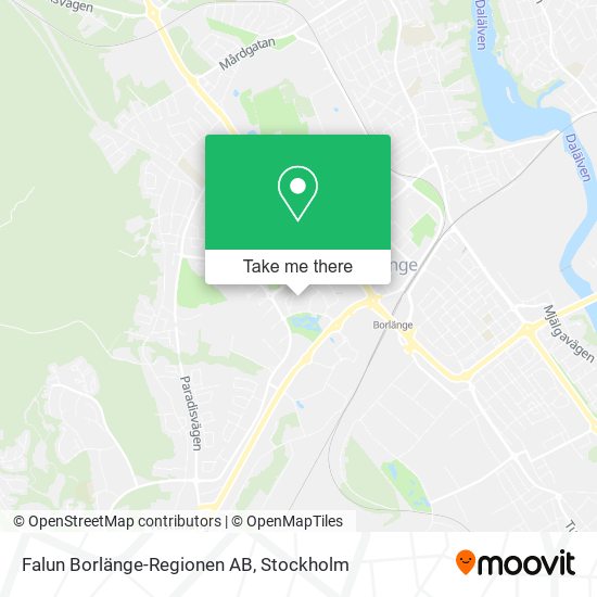 Falun Borlänge-Regionen AB map