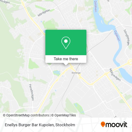 Enellys Burger Bar Kupolen map