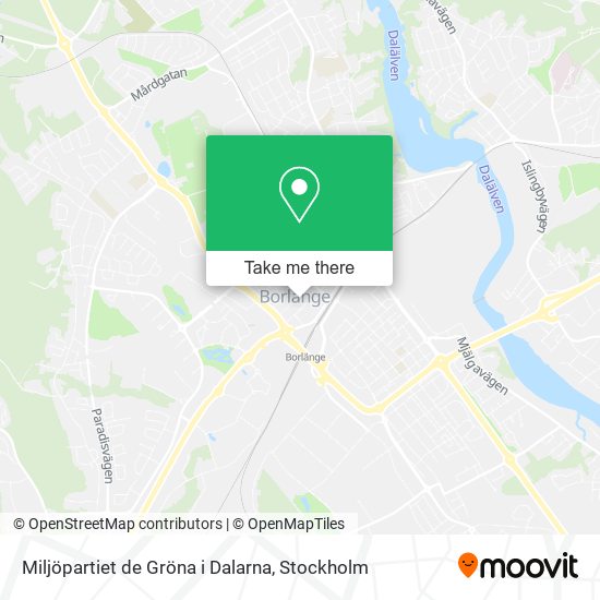Miljöpartiet de Gröna i Dalarna map