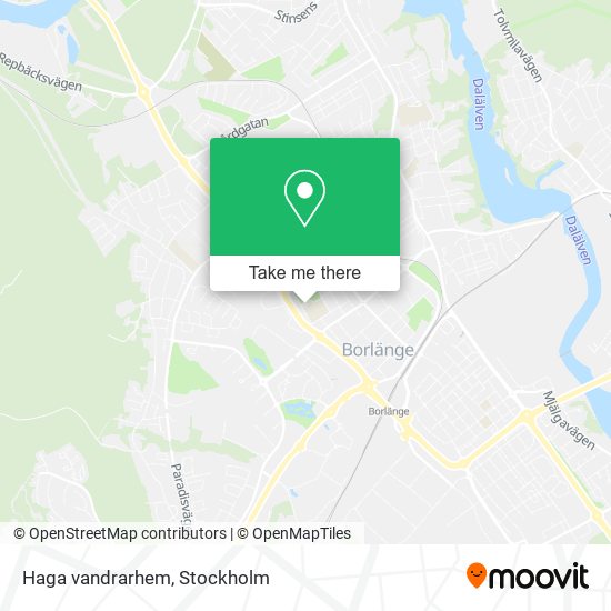 Haga vandrarhem map