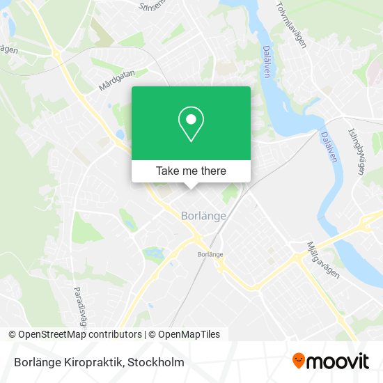 Borlänge Kiropraktik map