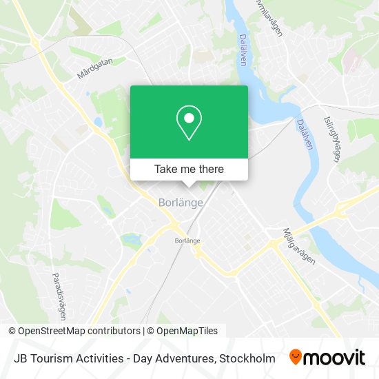 JB Tourism Activities - Day Adventures map