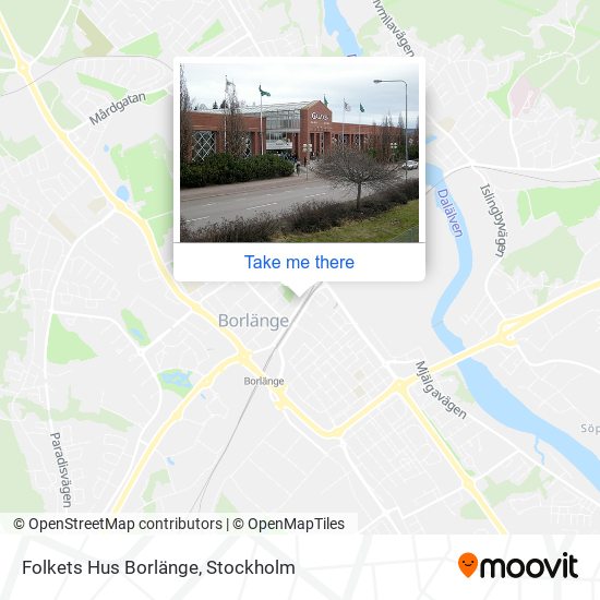 Folkets Hus Borlänge map