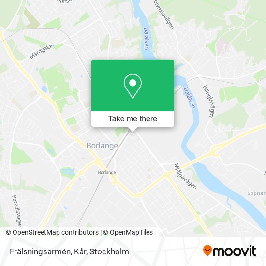 Frälsningsarmén, Kår map