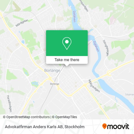 Advokatfirman Anders Karls AB map