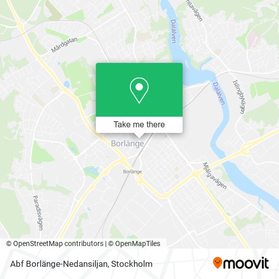 Abf Borlänge-Nedansiljan map