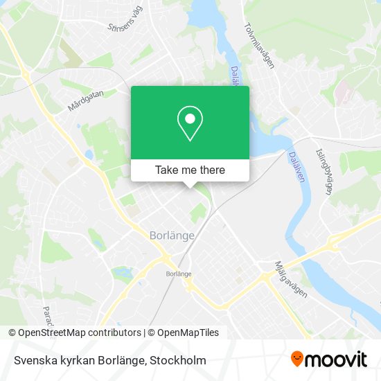 Svenska kyrkan Borlänge map