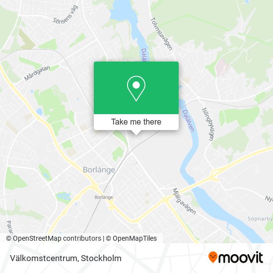 Välkomstcentrum map