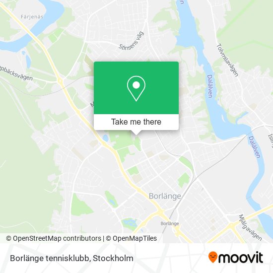 Borlänge tennisklubb map