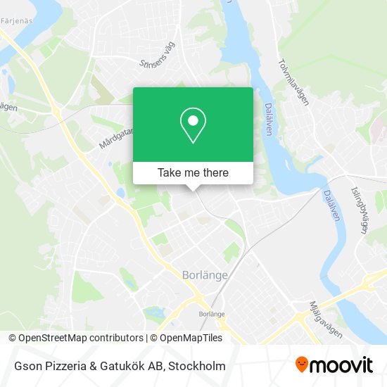 Gson Pizzeria & Gatukök AB map