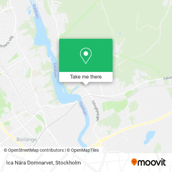 Ica Nära Domnarvet map