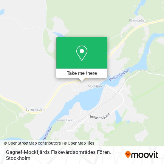 Gagnef-Mockfjärds Fiskevårdsområdes Fören map