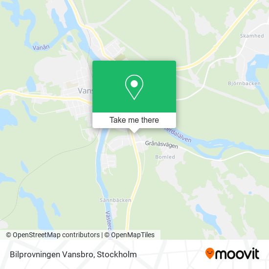 Bilprovningen Vansbro map