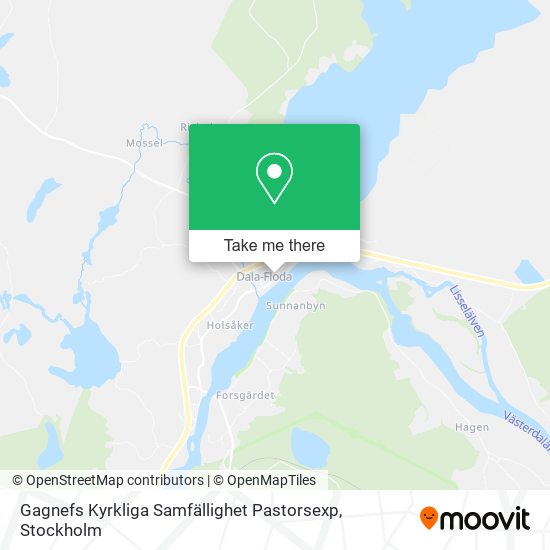 Gagnefs Kyrkliga Samfällighet Pastorsexp map