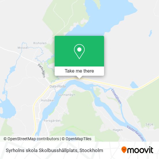 Syrholns skola Skolbusshållplats map