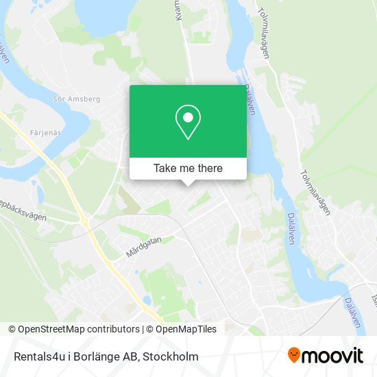 Rentals4u i Borlänge AB map