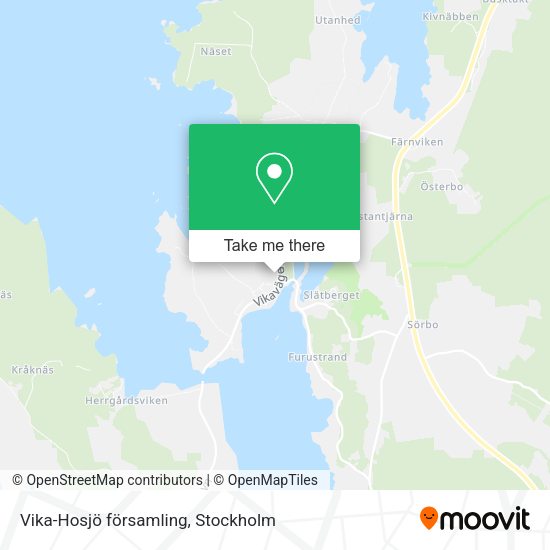 Vika-Hosjö församling map