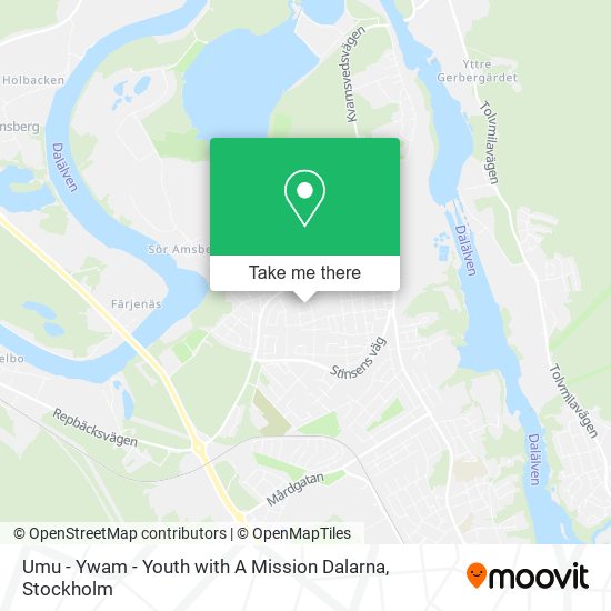 Umu - Ywam - Youth with A Mission Dalarna map