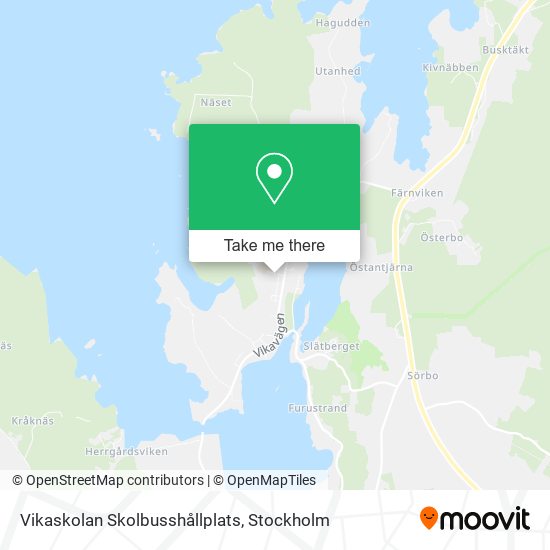 Vikaskolan Skolbusshållplats map