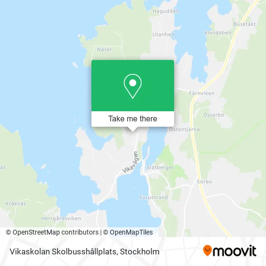 Vikaskolan Skolbusshållplats map