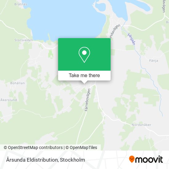 Årsunda Eldistribution map
