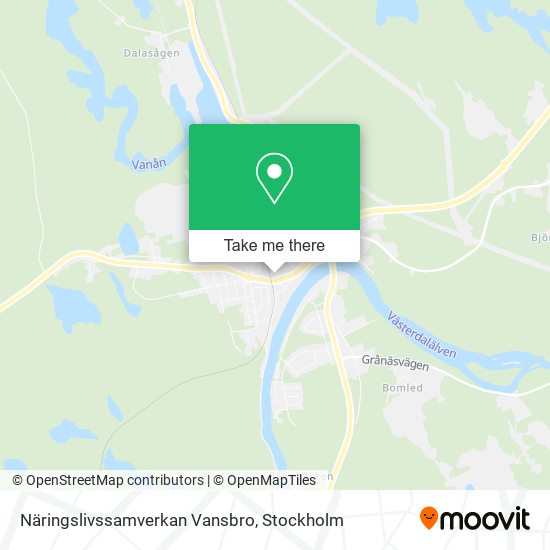 Näringslivssamverkan Vansbro map