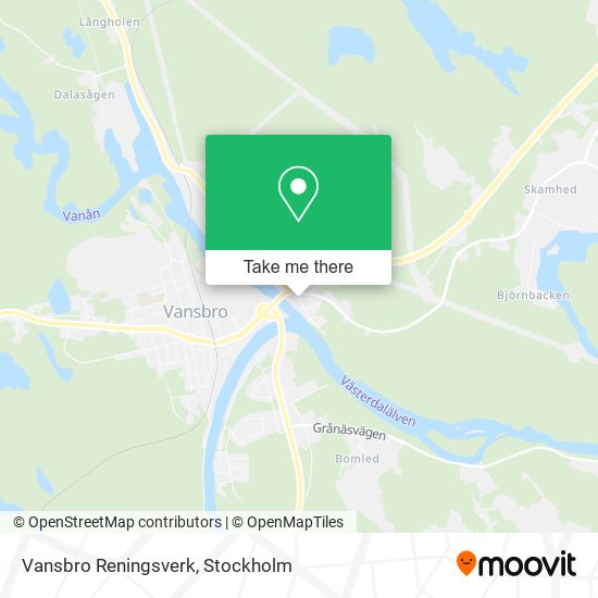 Vansbro Reningsverk map